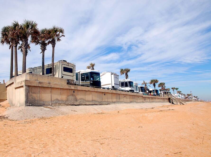 RVs at SoCal Beach